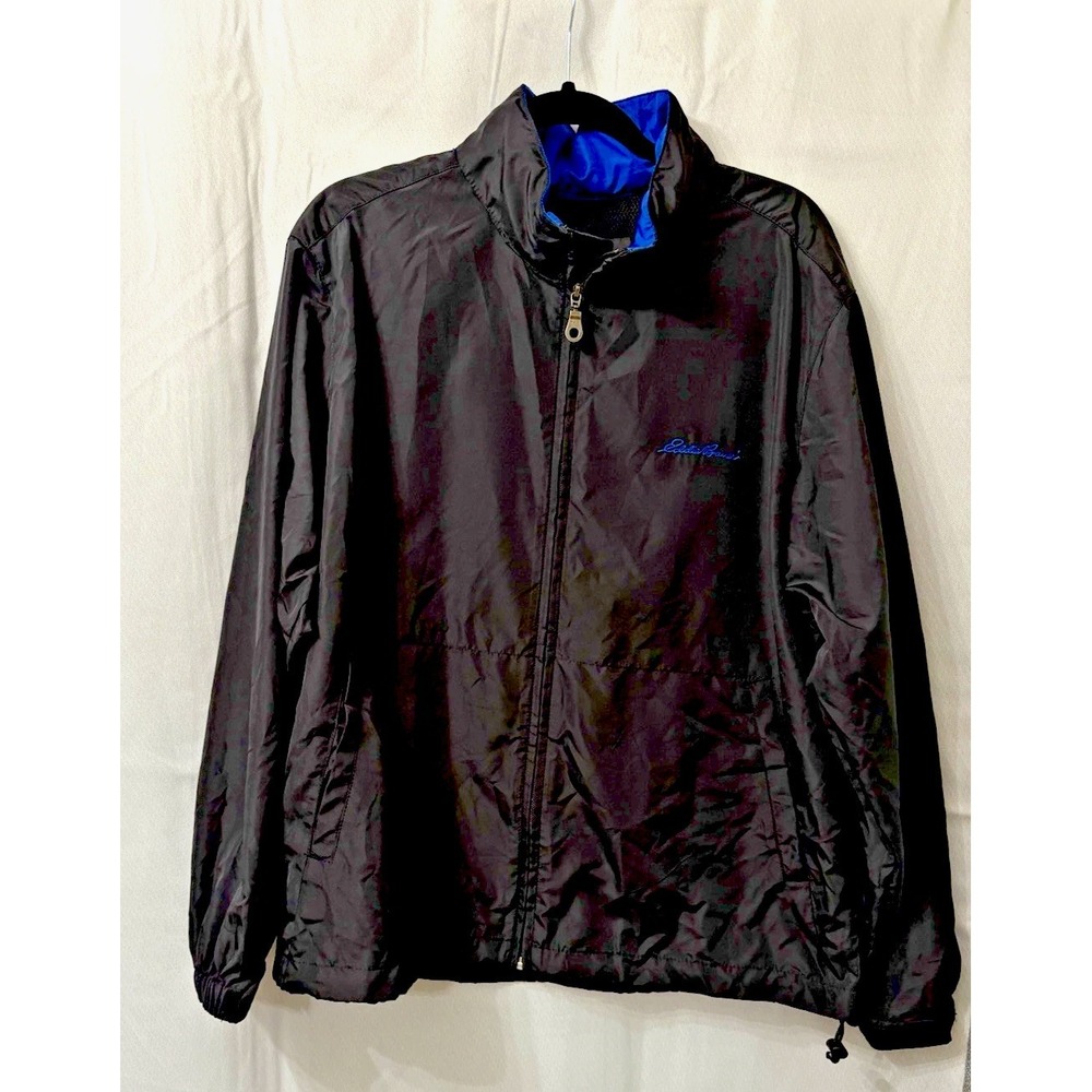 Eddie Bauer Windbreaker Jackjet With Hood and Full Zipper Size Medium‎